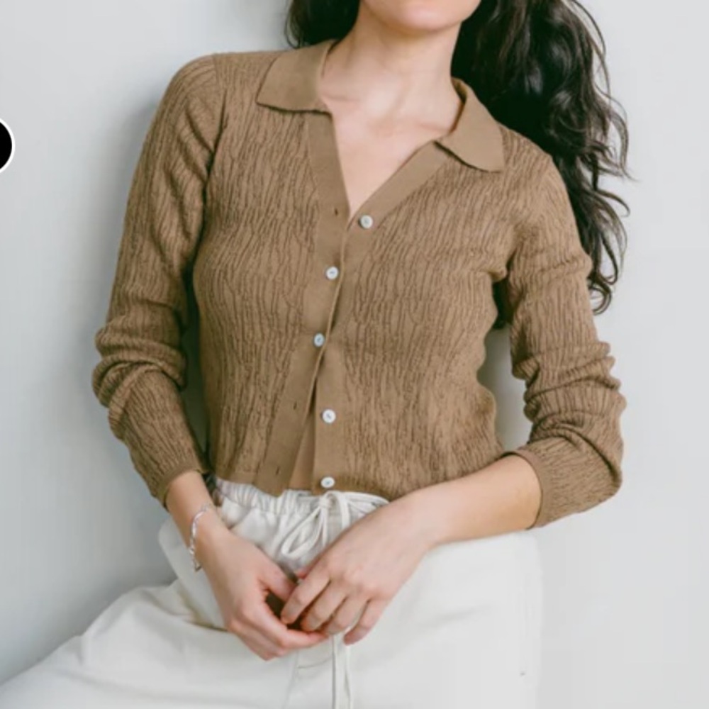 OZMA Jojo Cardigan, Ecru, size XS/S